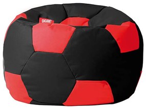 Sedací vak lopta Kodura čierno-červený