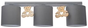 Detské stropné svietidlo BEAR 3xE27/60W/230V