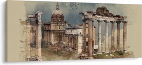 Obraz - Forum Romanum, Rím, Taliansko (120x50 cm)