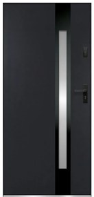 Dvere vchodové Temida S68 90P Antracit