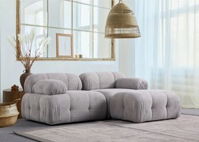 Rohová sedacia súprava Pettit 2 (svetlosivá)