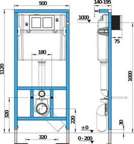 Závesné WC + sedátko MIO + tlačidlo DUAL + podomietkový modul + podložka