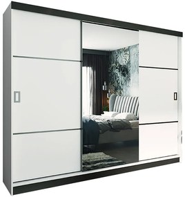 Skriňa Retro 200 3L biely / dvierka biely