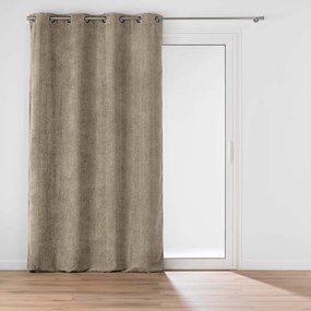 Svetlohnedý záves zo ženilky 140x260 cm Leo – douceur d'intérieur