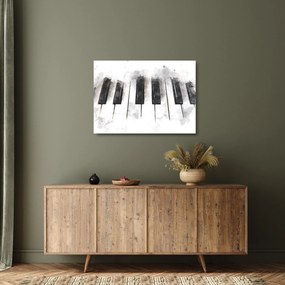 Sklenený obraz - Piano, aquarel (70x50 cm)