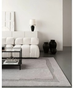 Sivý vlnený koberec 133x190 cm Morphic Rocca – Agnella