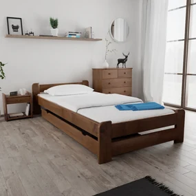 Posteľ Emily 80 x 200 cm, dub Rošt: Bez roštu, Matrac: Matrac Somnia 18 cm