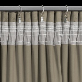 ZATEMŇOVACÍ ZÁVES NA PÁSKE ROSA 140X270 CM HNEDÁ