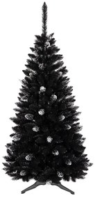 Vianočný stromček v čiernej farbe so zdobením 150 cm