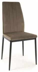 Jedálenská stolička Atom Velvet, olivová