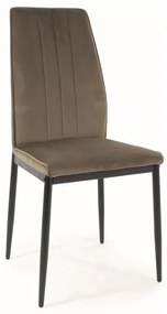 Jedálenská stolička Atom Velvet, olivová