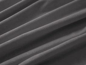 Biante Veľký zamatový okrúhly obrus Velvet Premium SVP-017 Tmavo sivý Ø 160 cm