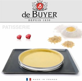 De Buyer 3091.12N Tortový kruhový rám 12cm, nehrdz. oceľ, 12 cm