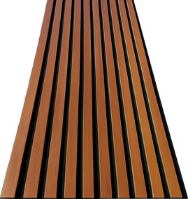 3D Drevené lamely na stenu na filci 255x46cm - Orech TOSKÁNSKY