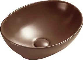 Mexen Elza, umývadlo na dosku 40 x 33 cm, hnedá matná, 21014068