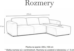 Dizajnová rohová sedačka ROZAN