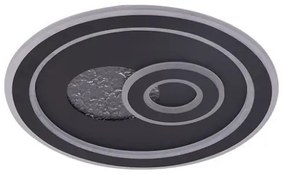 LED Stmievateľné stropné svietidlo LED/95W/230V čierna + diaľkové ovládanie