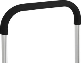 Nákupný vozík 3 v 1 na schody - objem 56 l, čierny