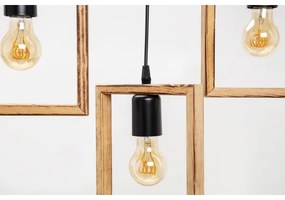 Zuma Line ASZ.1679 - Luster na lanku ATRIA 3xE27/20W/230V borovica/čierna