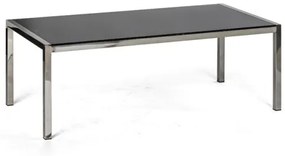 Konferenčný sklenený stôl TAZ, 120 x 60 x 43 cm, čierny