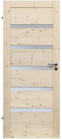 Dvere vnútorné Wezuwiusz 5S 60Ľ so sukmi nelakované zámok na kľúč