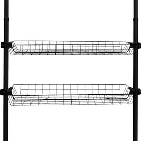 Wenko Set 2 drôtených košov Herkules, čierna