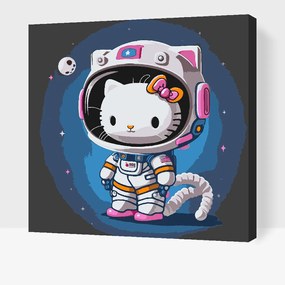 Gario Maľovanie podľa čísel Hello Kitty Rozmery: 80 x 80 cm, Rámovanie: S vnútorným rámom