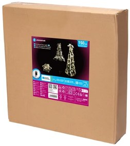 Aigostar - LED vonkajší vianočný stromček 150xLED/230V 1,8m IP44 biela/zlatá studená biela