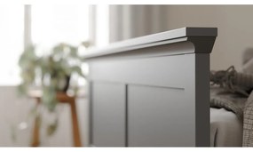 Sivá dvojlôžková posteľ 160x200 cm Paris – Tvilum