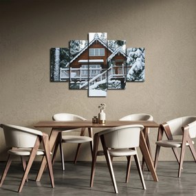 Obraz - Drevená chata (150x105 cm)