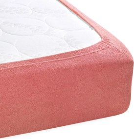 Detské froté napínacie prestieradlo do postieľky FR-001 Koralové 60 x 120 x 10 cm - do postieľky