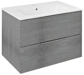 Sapho Sapho, CIRASA umývadlová skrinka 69,8x52x46cm, dub strieborný, CR701-1111