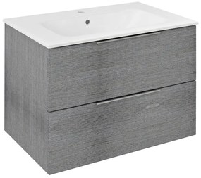 Sapho Sapho, CIRASA umývadlová skrinka 69,8x52x46cm, dub strieborný, CR701-1111