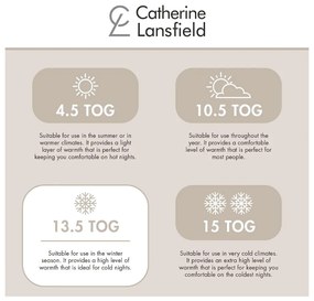 Zimná/celoročná prikrývka 230x220 cm So Soft Hollowfibre – Catherine Lansfield