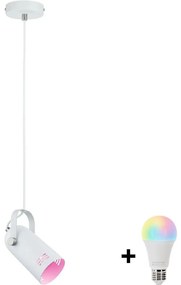 Paulmann 79767 - LED RGBW 1xE27/15W Závesný luster na lanku LAVEA 230V biela