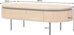 Konferenčný stôl 47457 Atelier 120x60cm Natural Dub Dyha - Komfort-nábytok