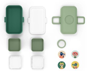monbento Desiatový box Monbento Tresor Green Forest 750 ml