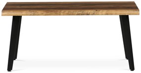 Autronic - Stůl konferenční, 120x60x55 cm, MDF deska, dekor staré dřevo, kov, černý lak - CT-F4412 OLW AKCE