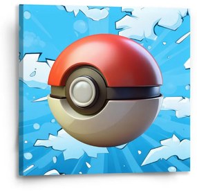 Sablio Obraz Pokemon ball Obloha - 50x50 cm