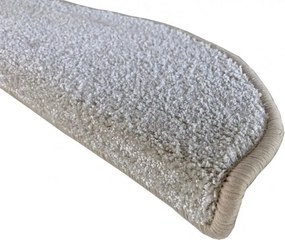 Vopi DOPREDAJ: 24x65 půlkruh cm Nášlapy na schody Capri Lux cream půlkruh, samolepící - 24x65 polkruh (rozmer vrátane ohybu)