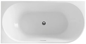 Aqualine Aqualine, TIBERA L rohová stojaca vaňa 150x75cm, biela, E1047