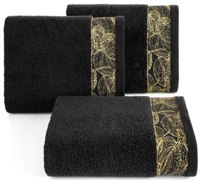 BAVLNENÝ UTERÁK AGIS 70X140 CM ČIERNA