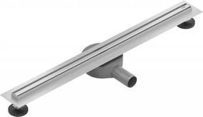 Mexen Flat nerezový sprchový žľab s rotačným 360° sifónom 60 cm, vzor SLIM, 1041060
