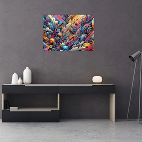 Obraz - Pestrofarebné graffiti (70x50 cm)