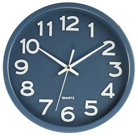 Plastové dizajnové hodiny JVD HX2413.1 modré