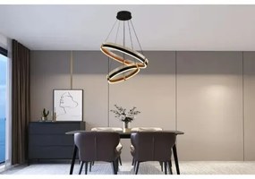 LED Stmievateľný luster na lanku LED/140W/230V 3000-6500K + diaľkové ovládanie