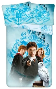 Detské obliečky z mikrovlákna HARRY POTTER HP217 modré Rozmer obliečky: 70 x 90 cm | 140 x 200 cm