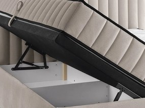 Posteľ Joy 180x200 cm, svetlo béžová látka