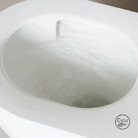 Laveo Závesná WC misa so SoftClose sedadlom Desna CycleOn 2.0 - VMD_610S, biela