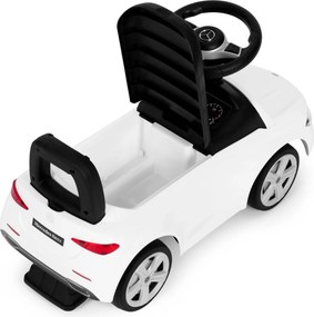 MULTISTORE Dětské odrážedlo Mercedes-Benz třídy C bílé s volantem a zvuky, od 12